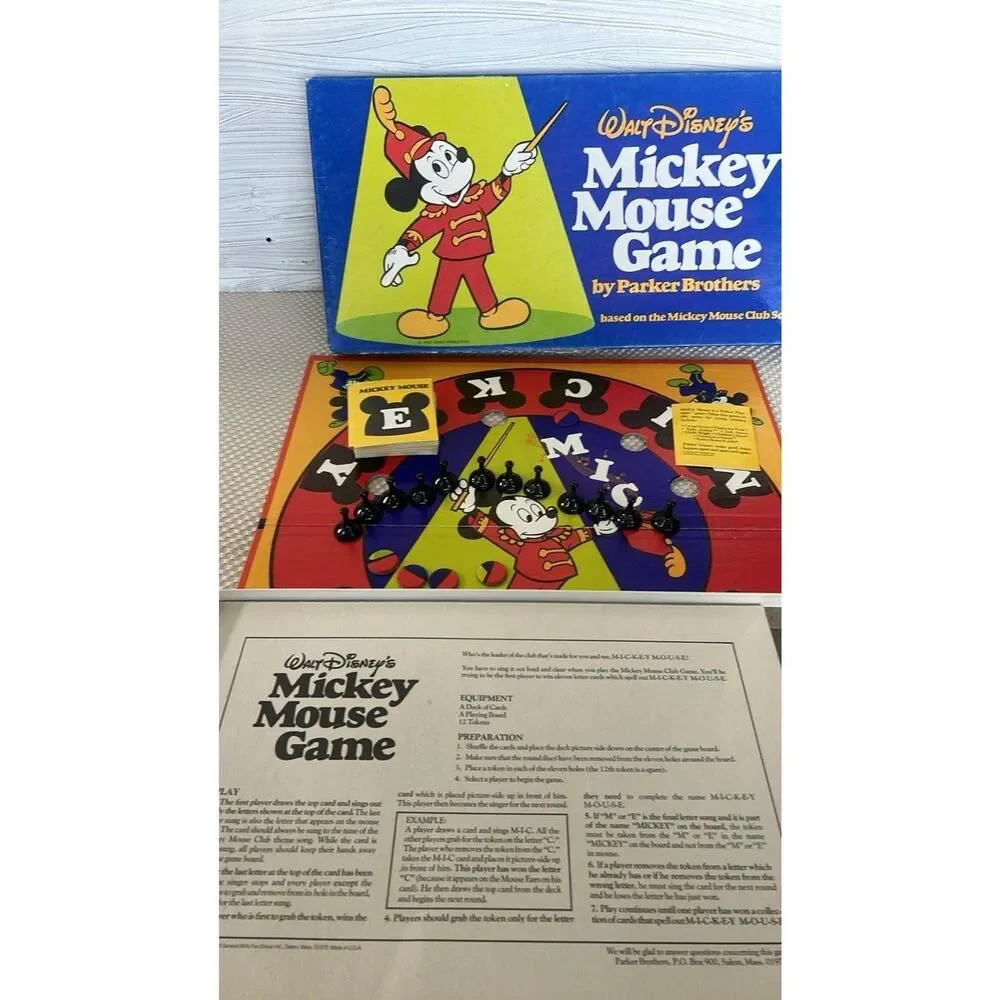 1976 Parker Playmate Walt Disney Mickey Mouse  board Game NO. 161